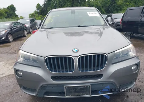 2013 BMW X3 xDrive28I из США, поврежденный, VIN 5UXWX9C54DL874243